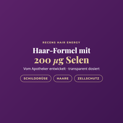 recens Hair Energy – Jodfreie Haar-Formel mit 200 µg Selen